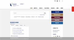 Desktop Screenshot of library.smu.edu.sg